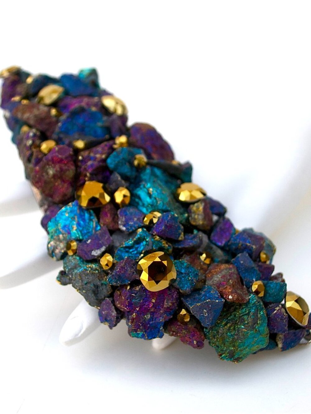 GASOLINE GLAMOUR GILDED PEACOCK KNCUKLE DUSTER RING🦚✨👑
